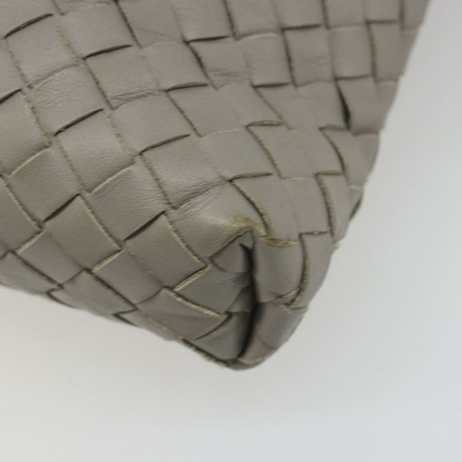 【日本直送】BOTTEGA VENETA INTRECCIATO 單肩包 皮革 灰色 銀色 正品 mr2576A-14