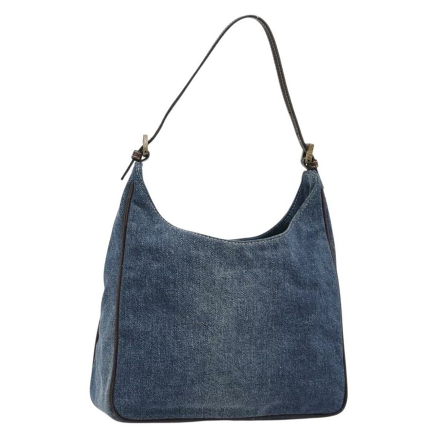 【日本直送】FENDI 肩背包 牛仔藍 金色 Auth mr2559A-0
