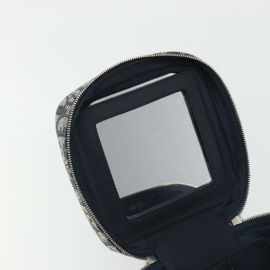 【日本直送】Christian Dior Trotter帆布化妝包 海軍藍 銀色 正品 mr2574V-9