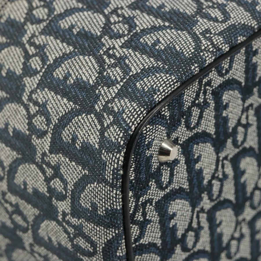 【日本直送】Christian Dior Trotter帆布化妝包 海軍藍 銀色 正品 mr2574V-14