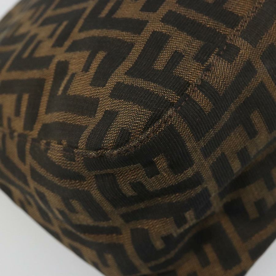 【日本直送】FENDI Zucca帆布Mamma Baguette單肩包 黑色 銀色 棕色 正品 187420V-16