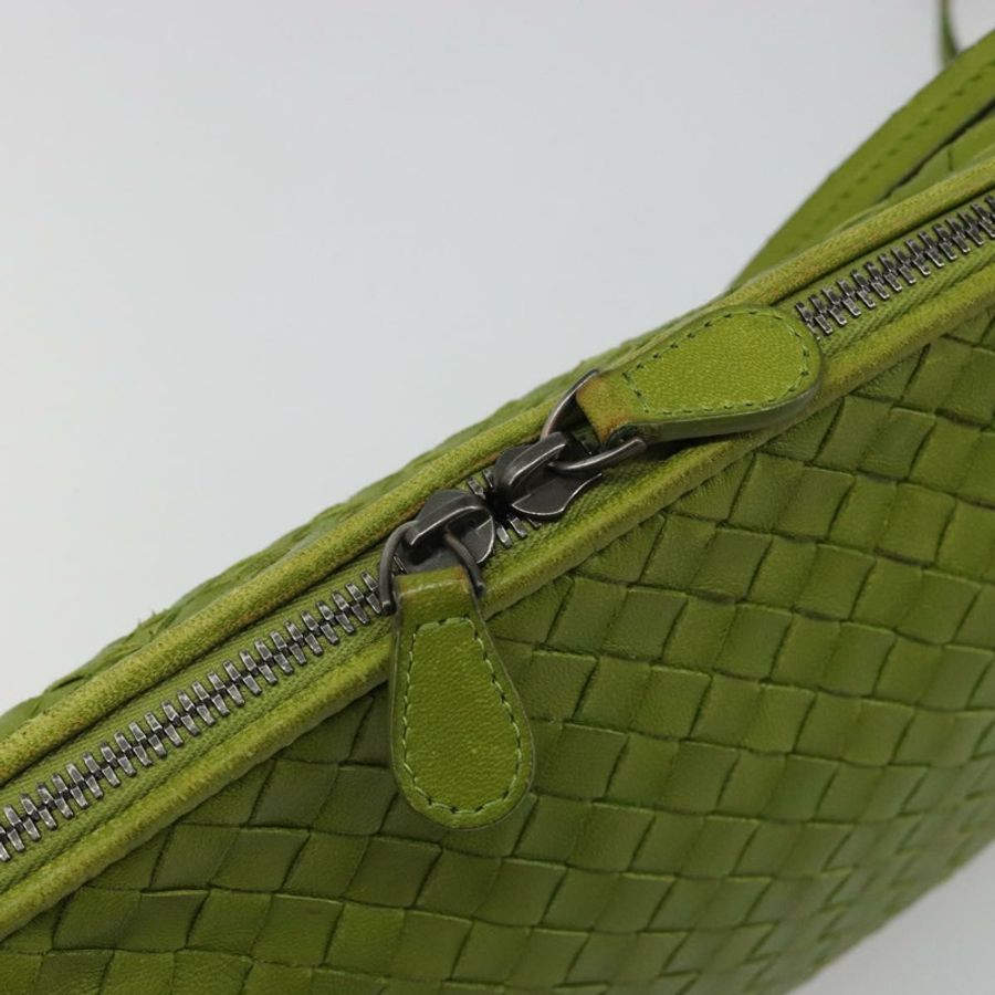 【日本直送】BOTTEGA VENETA INTRECCIATO 皮革肩背包 綠色 正品 BA13520V-18