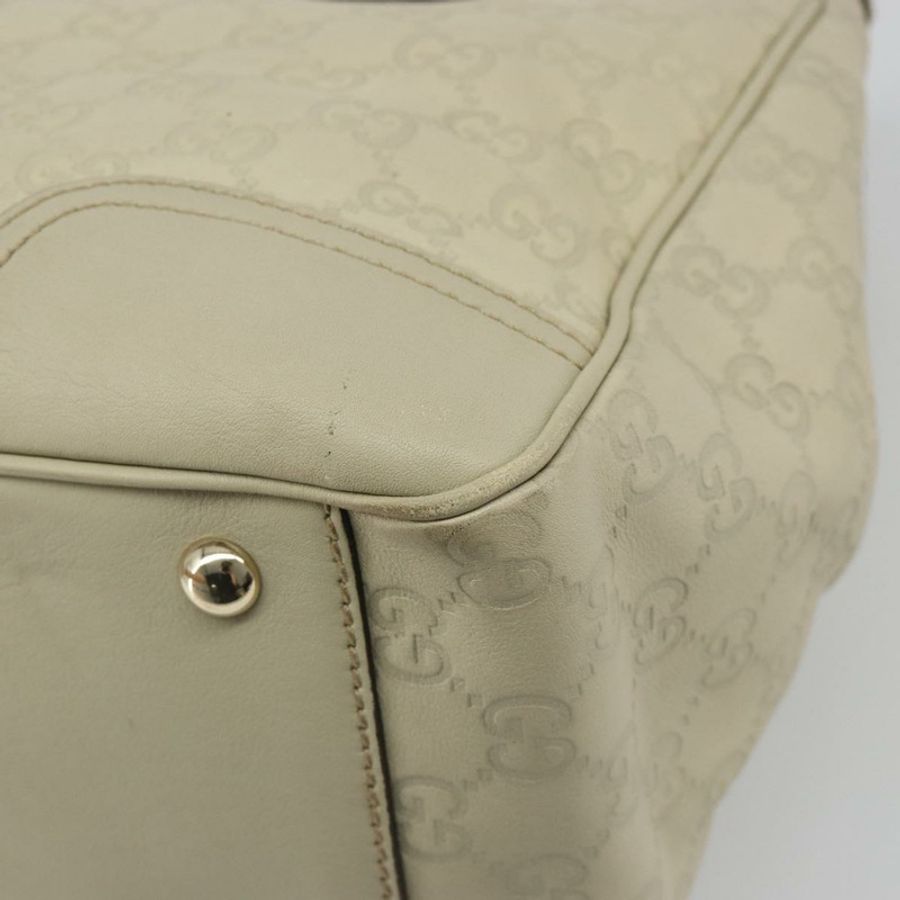 【日本直送】GUCCI GG帆布Guccissima公主包，象牙色/金色皮革款，貨號177052，正品編號186378V-15