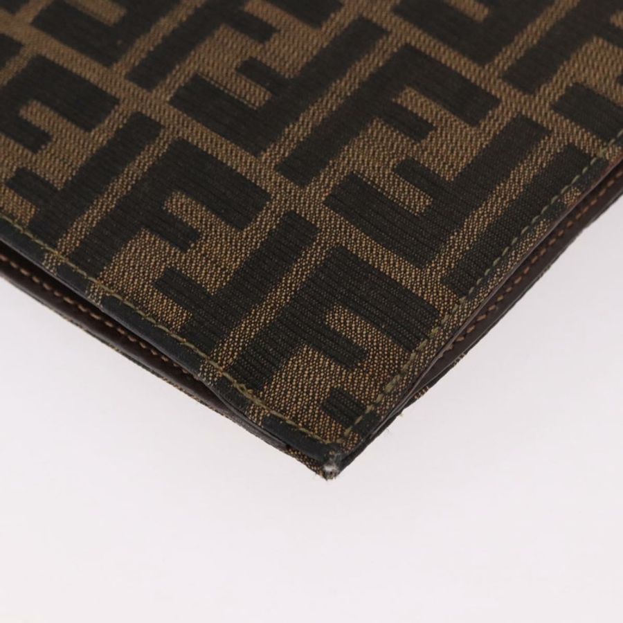 【日本直送】FENDI Zucca帆布手提包 黑色棕色 正品 186381V-14