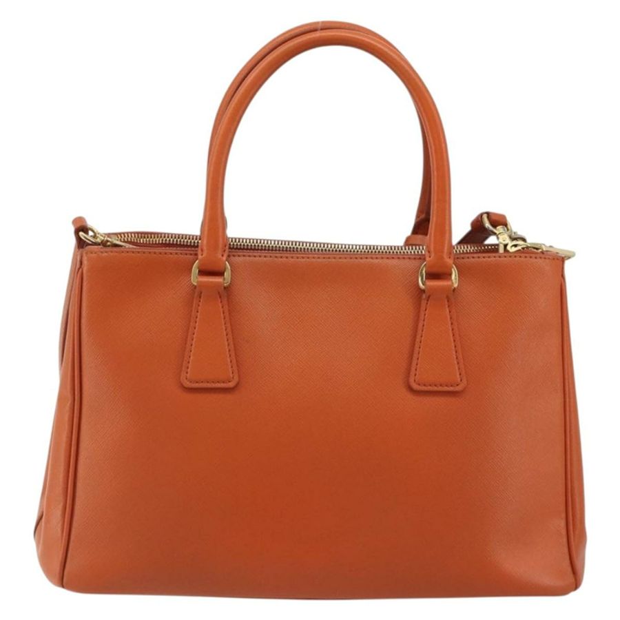 【日本直送】PRADA Galleria 手提包，Safiano 皮革，橙色，兩用，正品，貨號 186384V-1