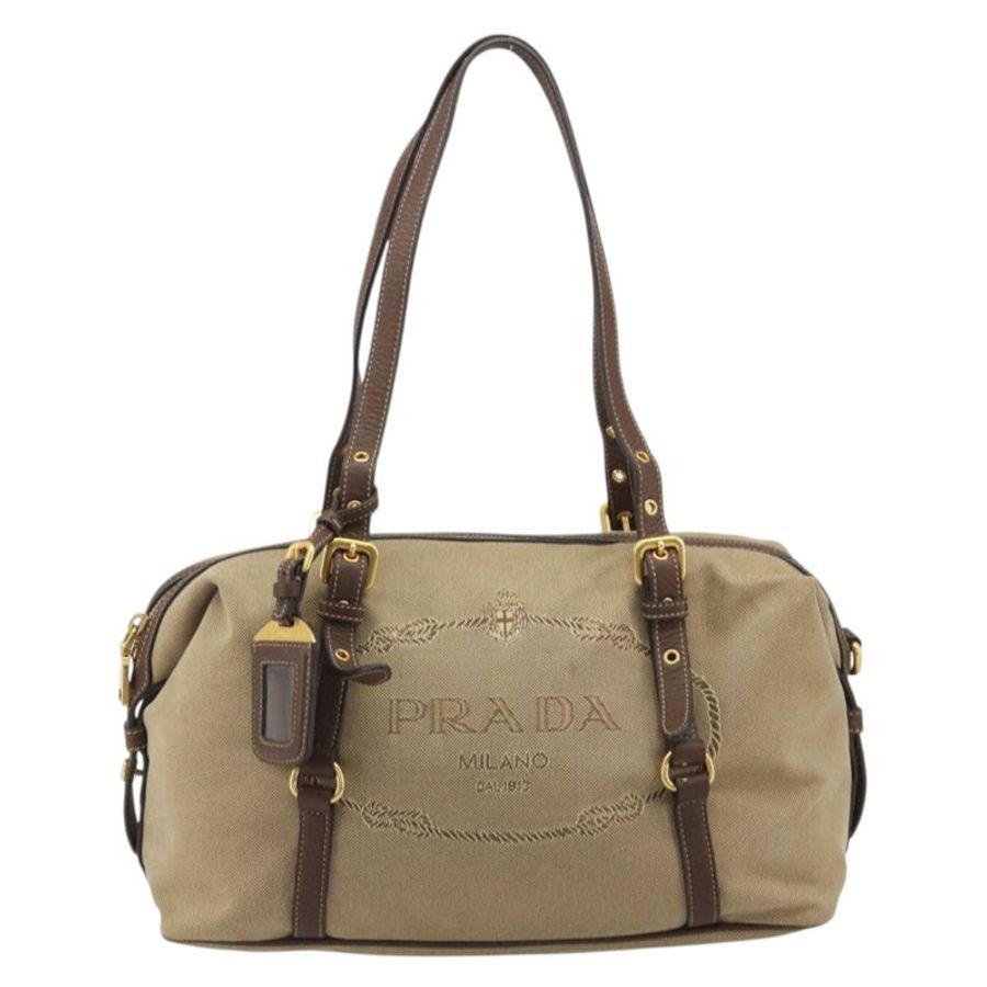 【日本直送】PRADA 肩背包 帆布 米色 正品 188534SAV-12