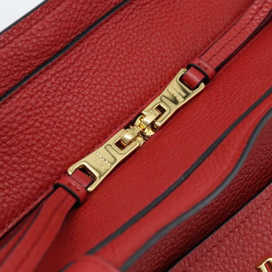 【日本直送】PRADA 紅色真皮手提包，正品 188562A-17