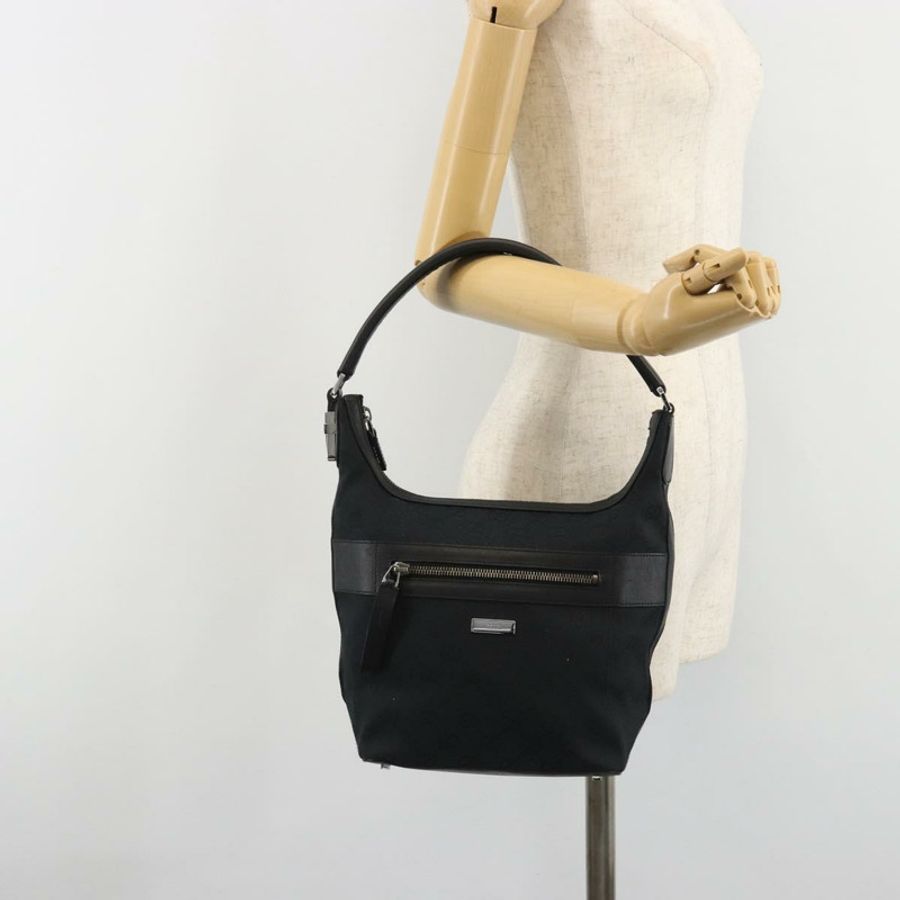 【日本直送】GUCCI GG帆布肩背包 黑色 金色 001 4299 1669 正品 188543A-23