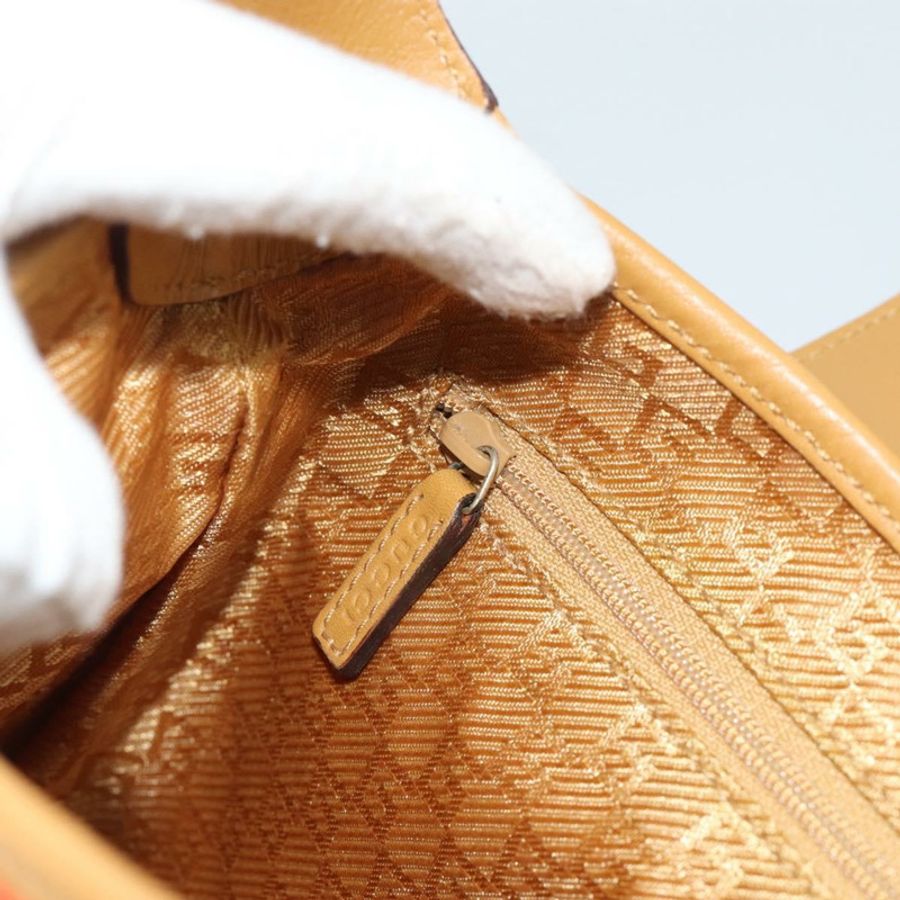 【日本直送】GUCCI 竹節單肩包 棕色金色麂皮 正品 188854V-19