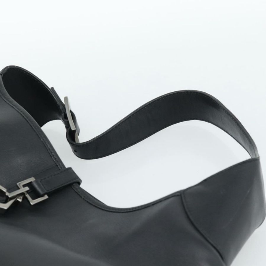 【日本直送】GUCCI Jackie 黑色真皮單肩包，正品 188007V-7