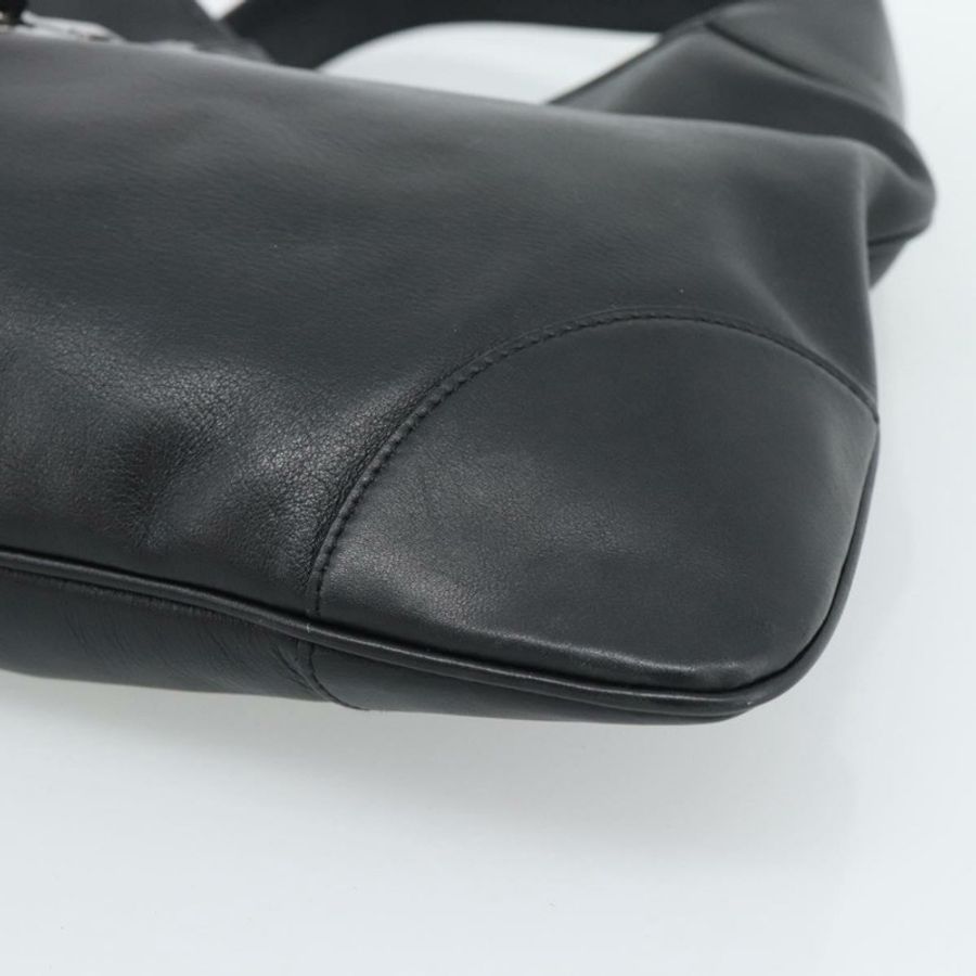 【日本直送】GUCCI Jackie 黑色真皮單肩包，正品 188007V-8