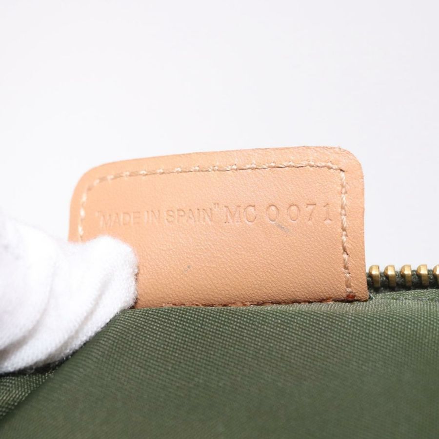 【日本直送】Christian Dior Trotter帆布馬鞍包 卡其色 金色 Auth am11965V-11