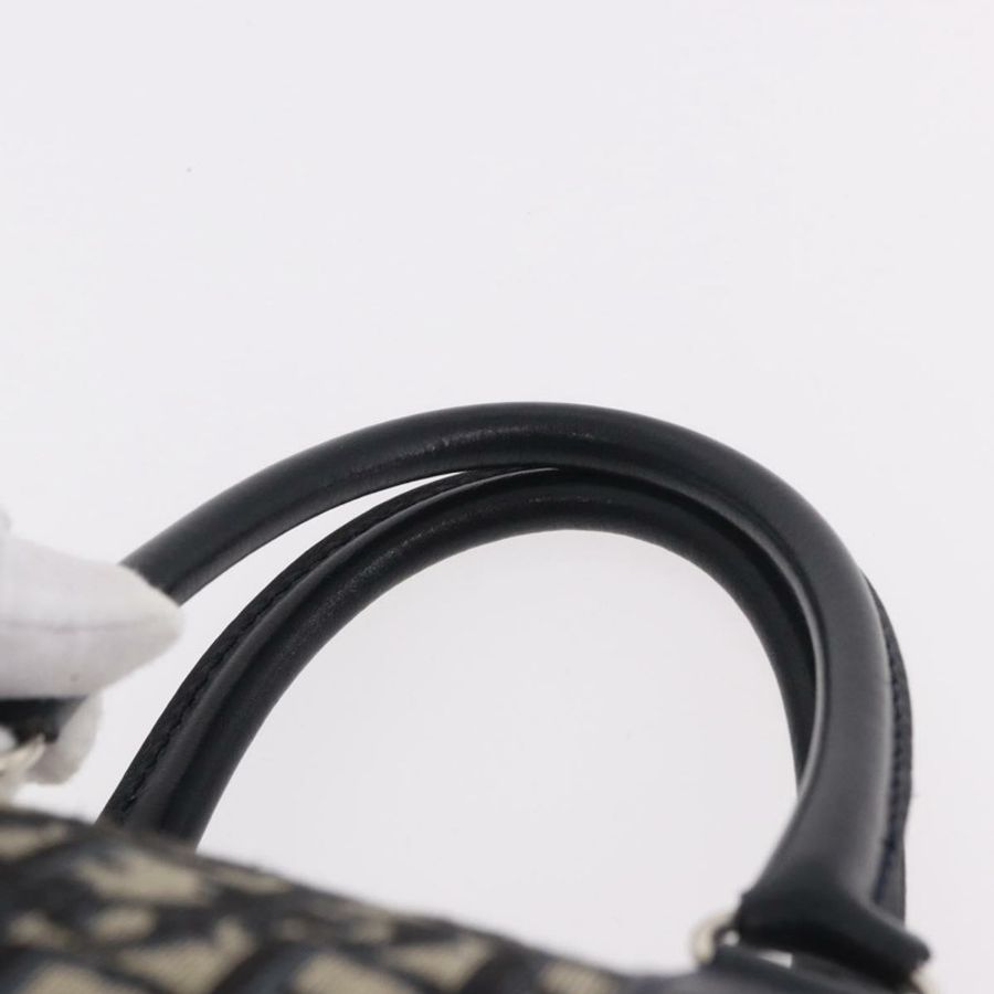【日本直送】Christian Dior Trotter帆布迷你波士頓包 海軍藍 銀色 正品 am11966V-8