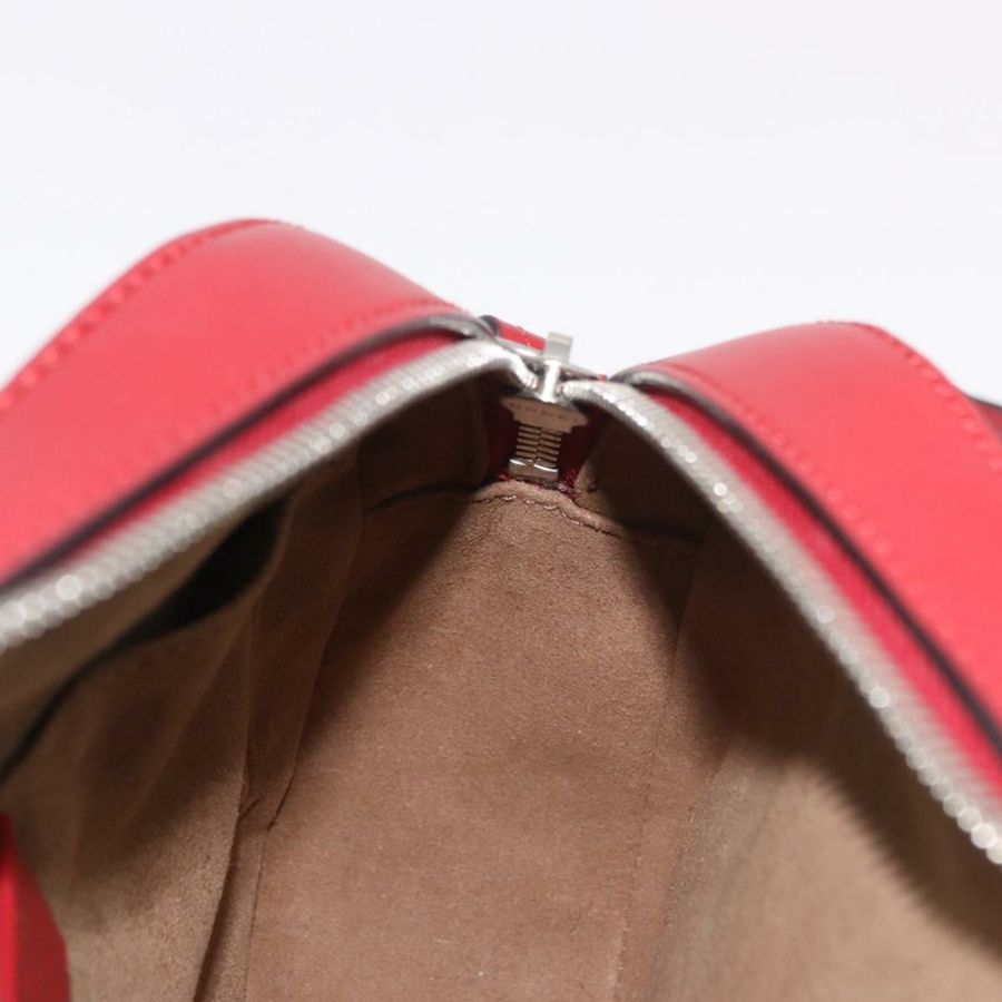 【日本直送】GUCCI GG Supreme 鏈條單肩包 PVC 紅色銀色 409535 正品 am11964V-18