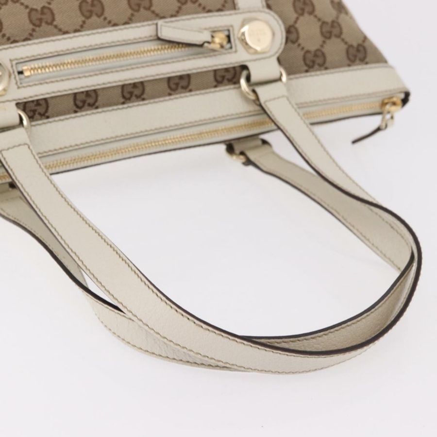 【日本直送】GUCCI GG帆布托特包 米色 金色 153008 正品 am11952V-6