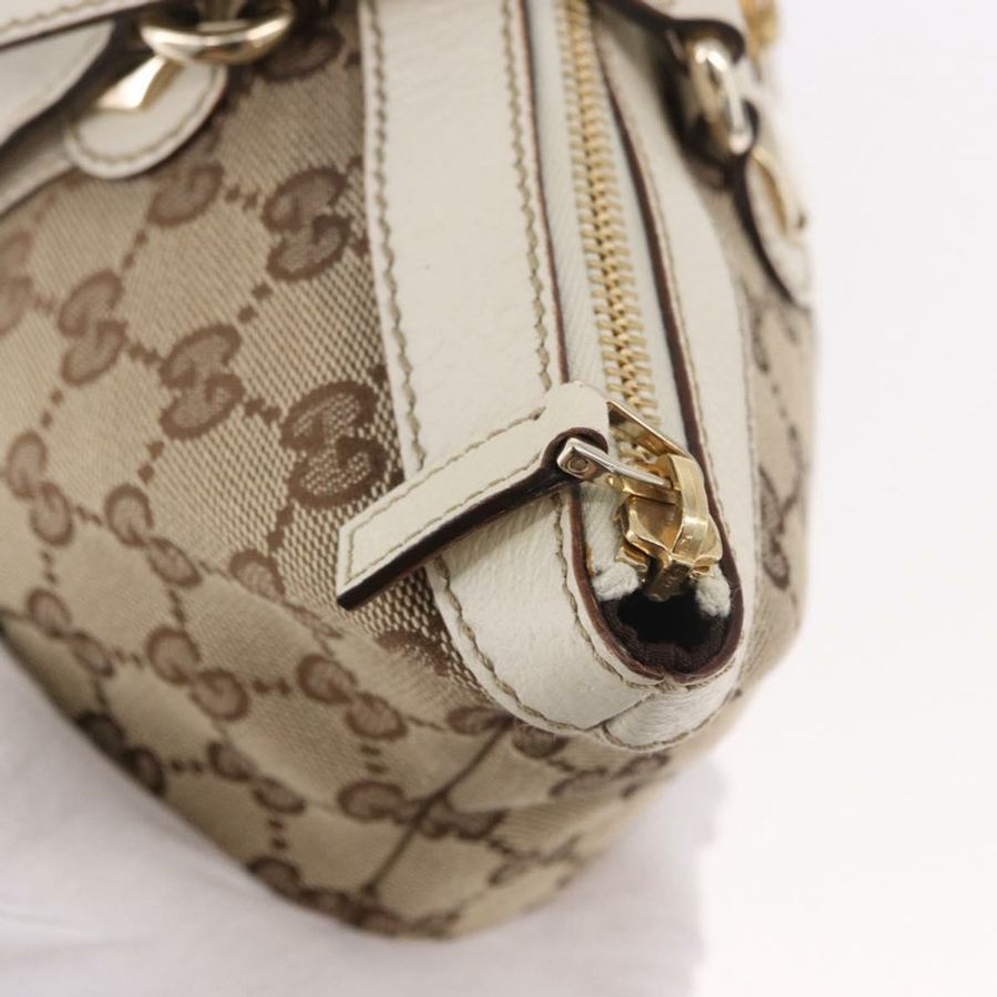 【日本直送】GUCCI GG帆布托特包 米色 金色 153008 正品 am11952V-8