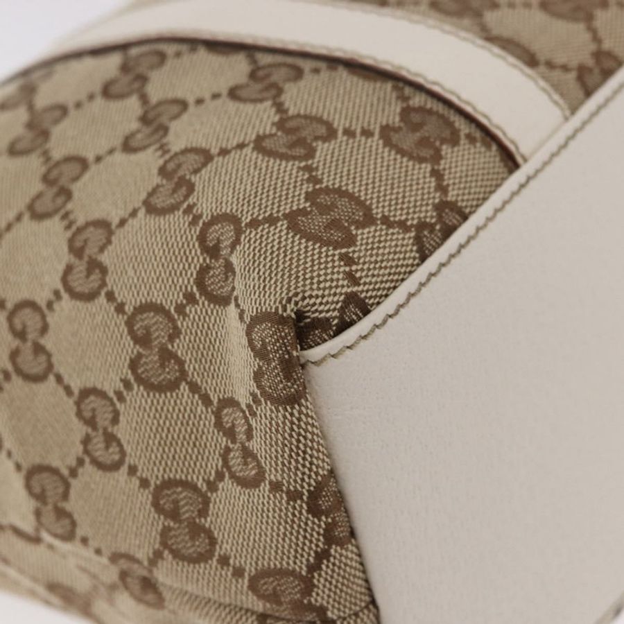 【日本直送】GUCCI GG帆布托特包 米色 金色 153008 正品 am11952V-13