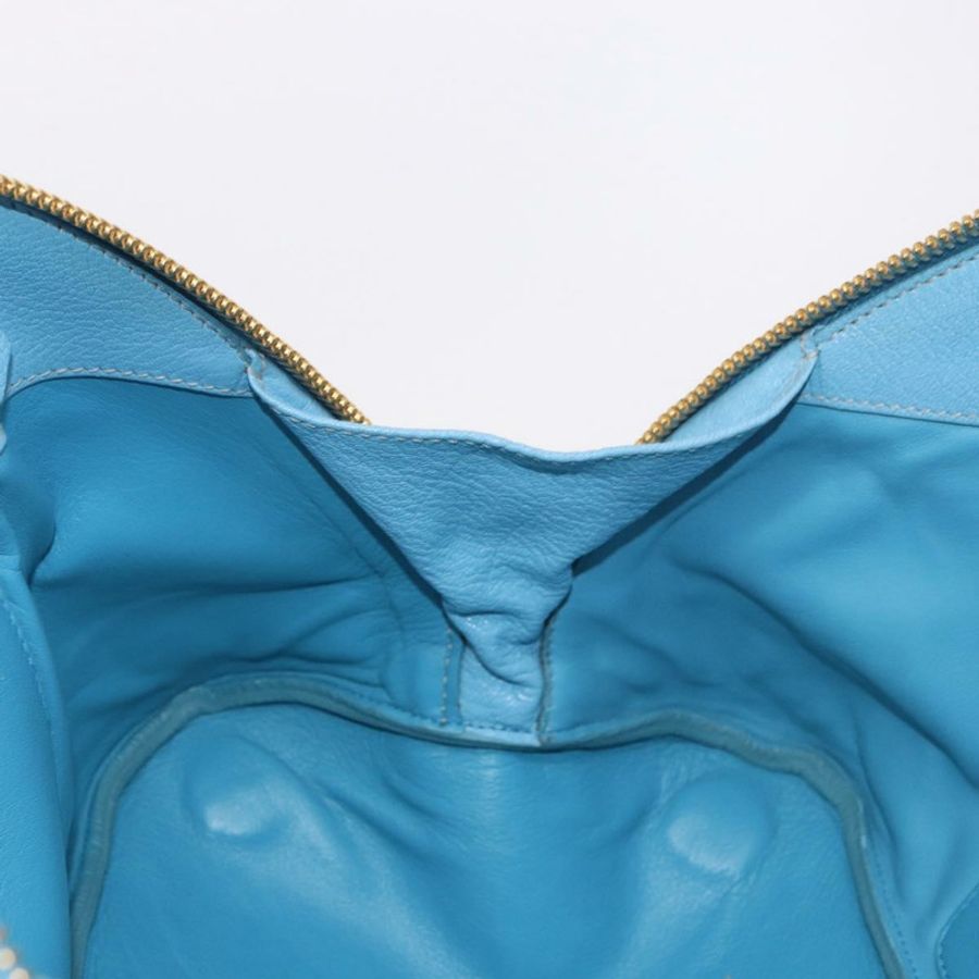 【日本直送】Miu Miu 手提包 皮革 兩用 淺藍色 金色 正品 ka4918M-21