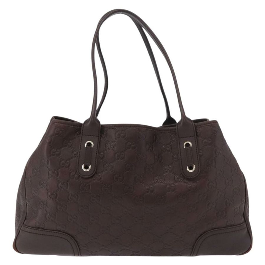 【日本直送】GUCCI GG帆布 Guccissima Princess 手提包 皮革 棕色 金色 163805 正品 ka4928A-1