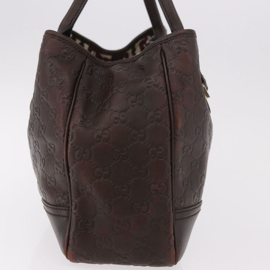 【日本直送】GUCCI GG帆布 Guccissima Princess 手提包 皮革 棕色 金色 163805 正品 ka4928A-3
