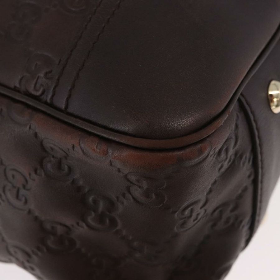 【日本直送】GUCCI GG帆布 Guccissima Princess 手提包 皮革 棕色 金色 163805 正品 ka4928A-8