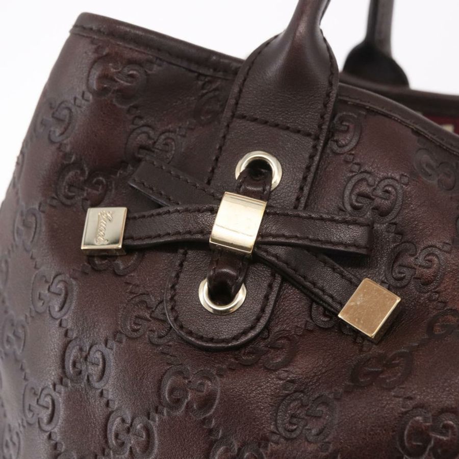 【日本直送】GUCCI GG帆布 Guccissima Princess 手提包 皮革 棕色 金色 163805 正品 ka4928A-9