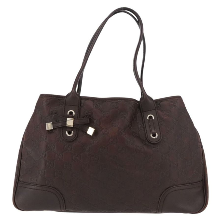【日本直送】GUCCI GG帆布 Guccissima Princess 手提包 皮革 棕色 金色 163805 正品 ka4928A-12