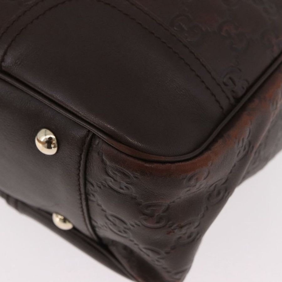 【日本直送】GUCCI GG帆布 Guccissima Princess 手提包 皮革 棕色 金色 163805 正品 ka4928A-13