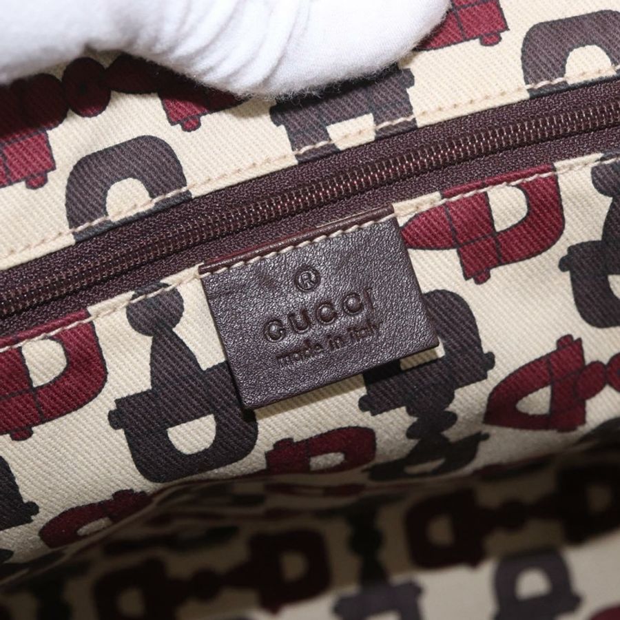 【日本直送】GUCCI GG帆布 Guccissima Princess 手提包 皮革 棕色 金色 163805 正品 ka4928A-16