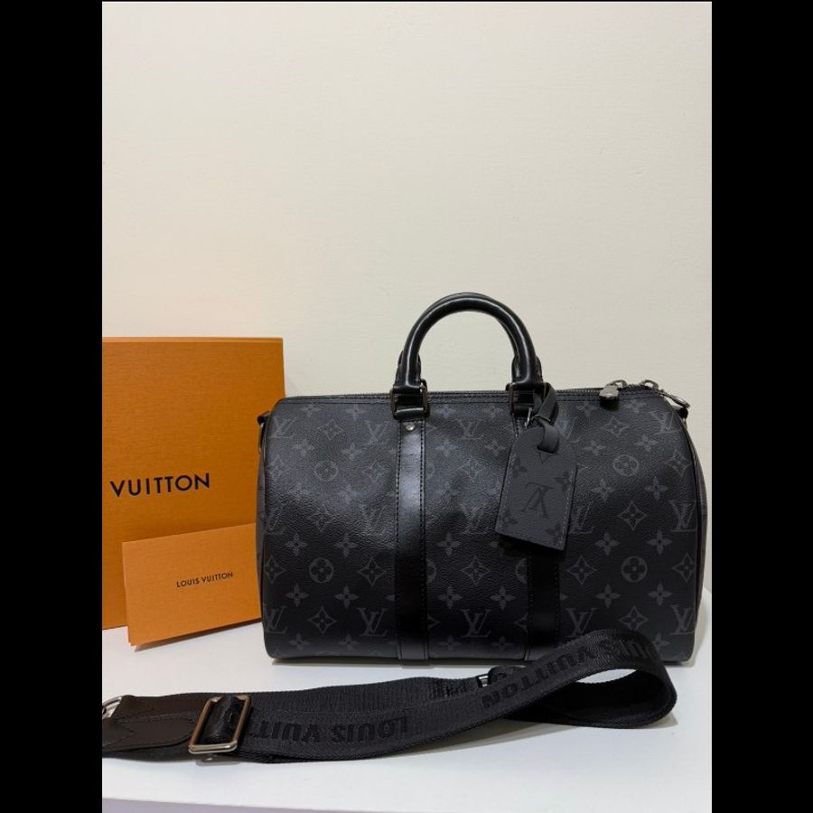 Lv keepall 35 晶片款 附件：盒子、袋子、防塵袋、購證 （2024年）內膽 99新-0