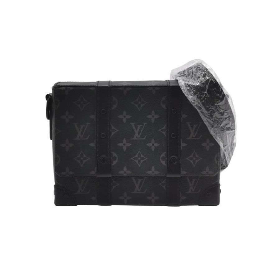 Louis Vuitton (LV) Trunk牛皮Monogram印花斜背包單肩包晶片款-0