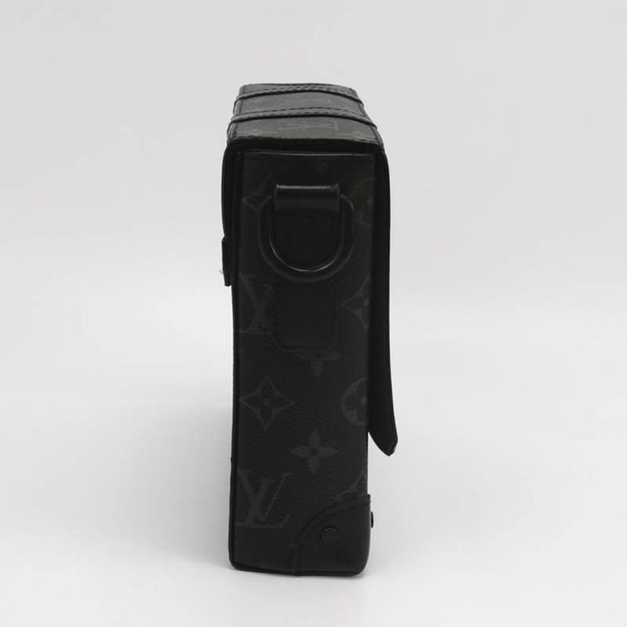 Louis Vuitton (LV) Trunk牛皮Monogram印花斜背包單肩包晶片款-3