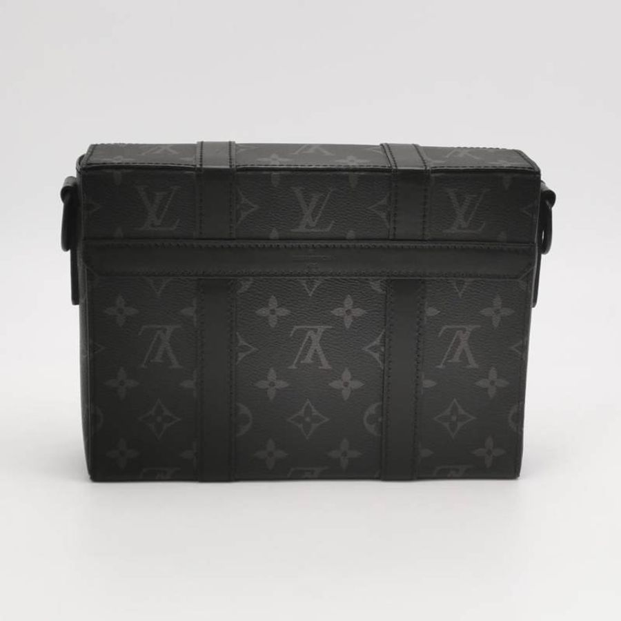 Louis Vuitton (LV) Trunk牛皮Monogram印花斜背包單肩包晶片款-4