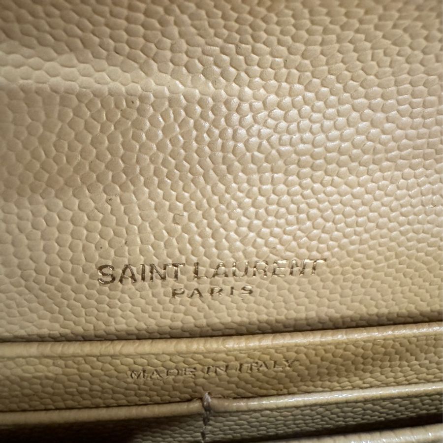 （YSL)Saint Laurent V字翻蓋長夾-3