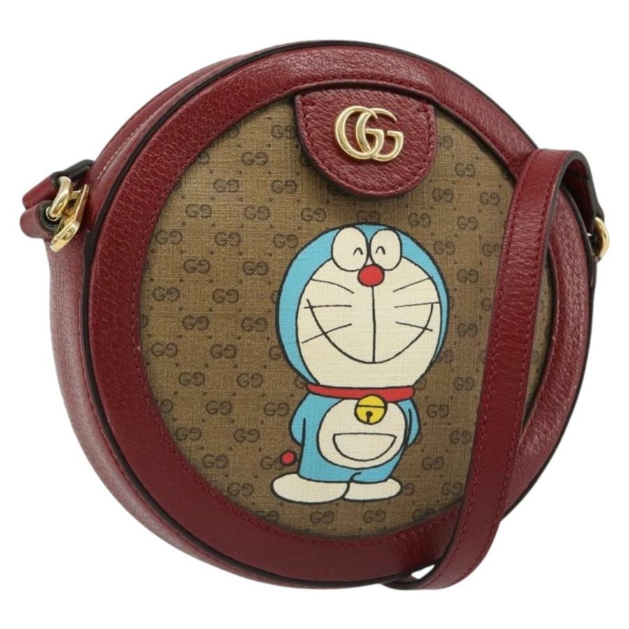 【日本直送】GUCCI Micro GG Supreme Doraemon 聯名手袋 PVC 米色 625216 正品 185736M-0