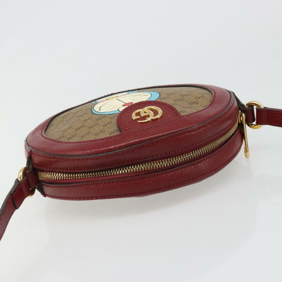 【日本直送】GUCCI Micro GG Supreme Doraemon 聯名手袋 PVC 米色 625216 正品 185736M-5