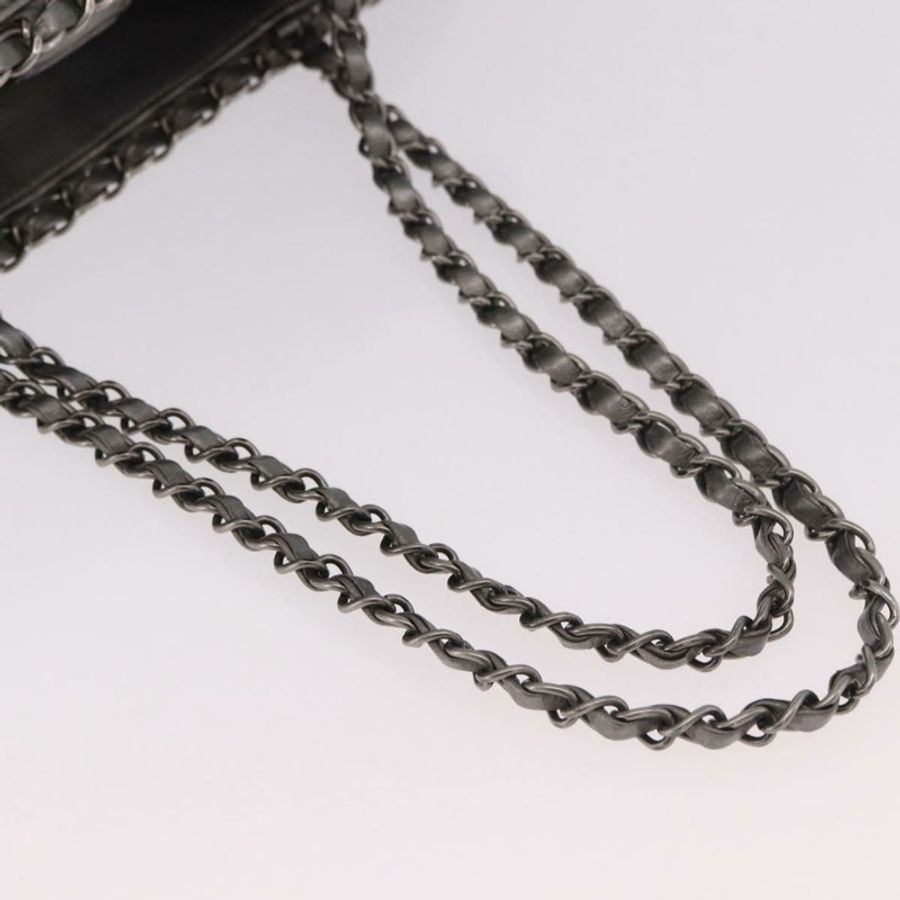 【日本直送】香奈兒 (CHANEL) Matelasse Chain Me 單肩包，銀色皮革，CC 標誌，正品編號 187120SAV-6