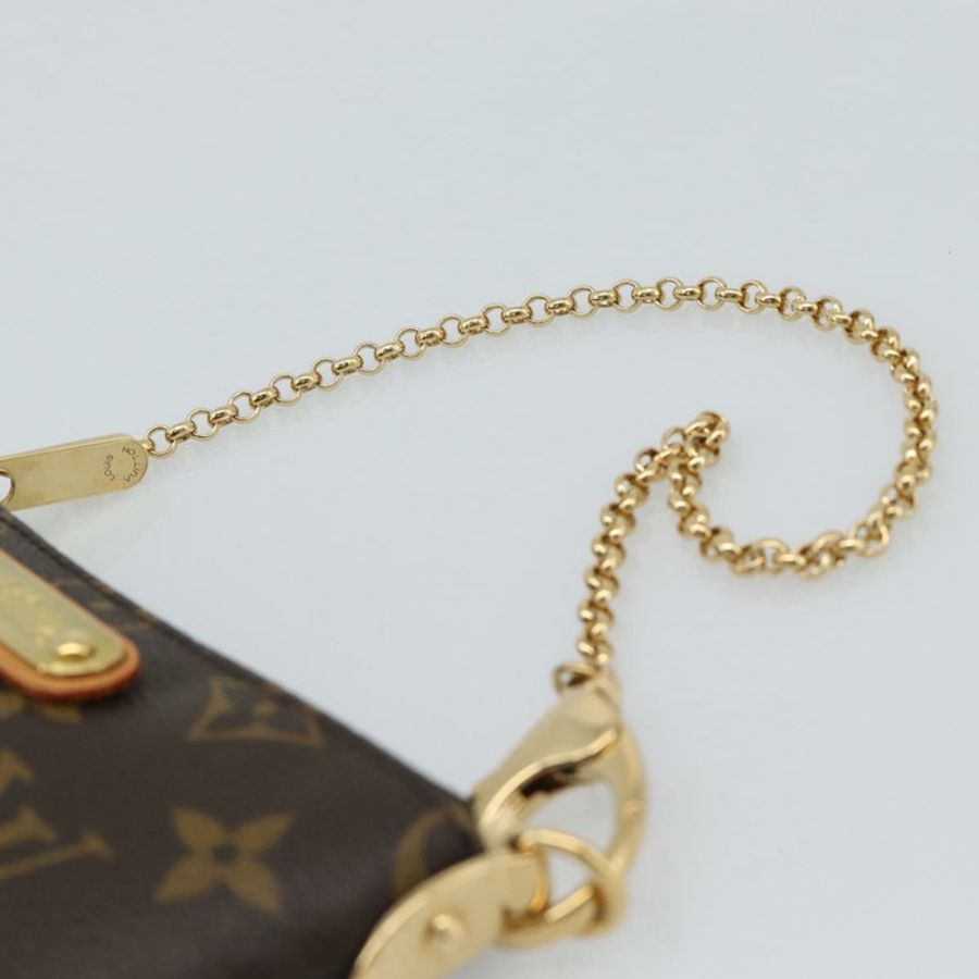 【日本直送】路易威登 Monogram Chain Pochette Mila MM 手拿包 M60094 LV Auth 186142V-13