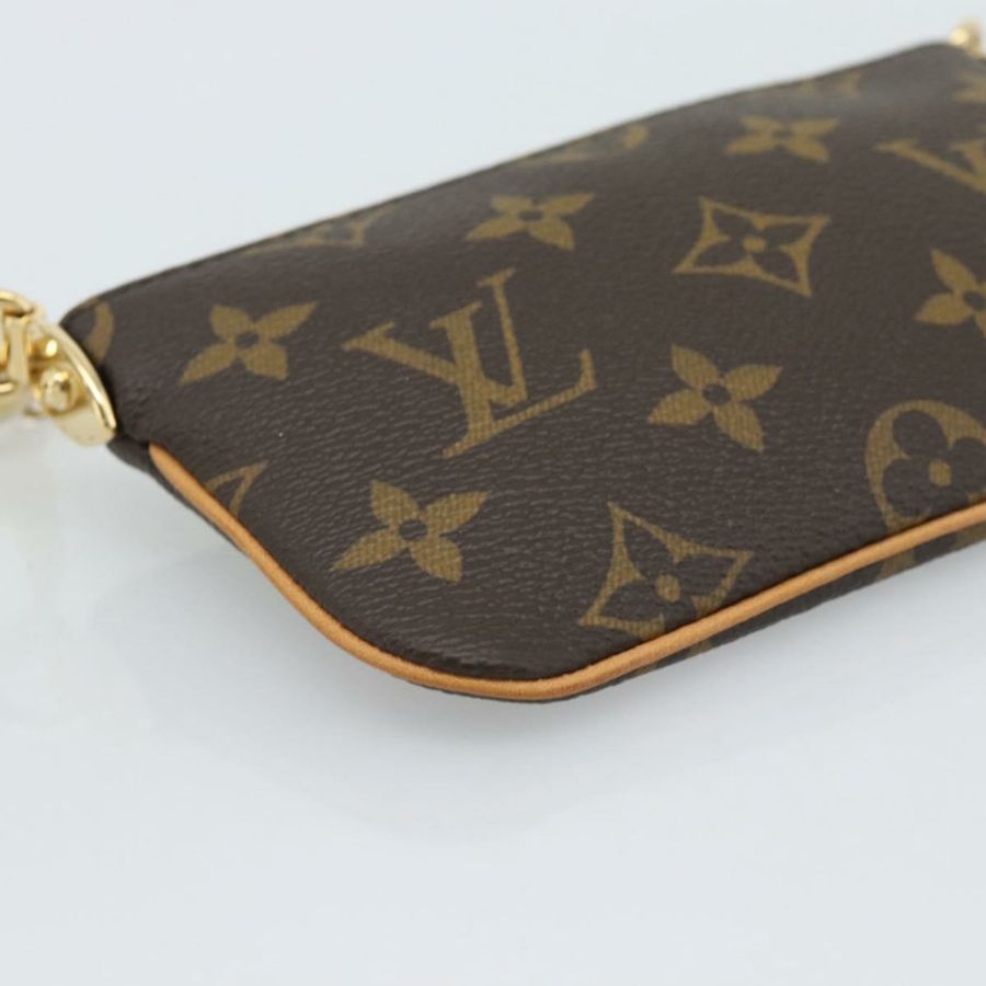 【日本直送】路易威登 Monogram Chain Pochette Mila MM 手拿包 M60094 LV Auth 186142V-17