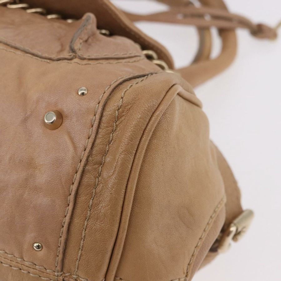 【日本直送】Chloe Paddington 手提包 皮革 米色 金色銀色 正品 187513V-14