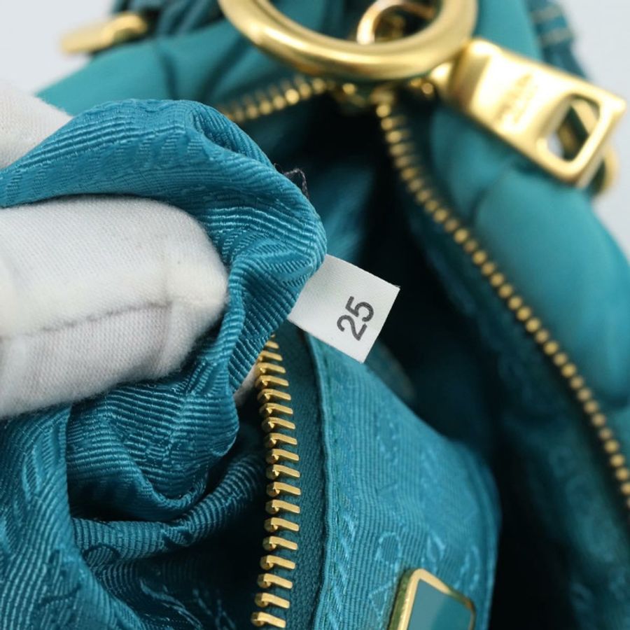 【日本直送】PRADA 尼龍藍金肩包 正品 187632A-11