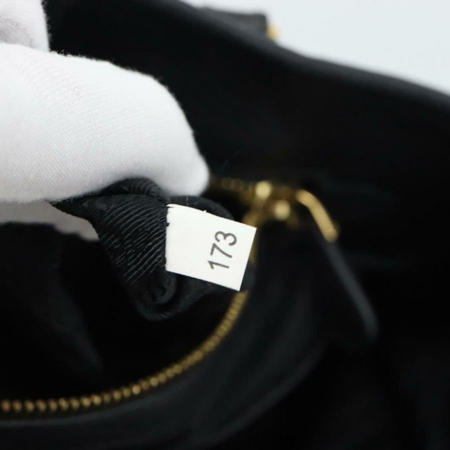【日本直送】PRADA 尼龍雙肩包 黑色 金色 正品 187512V-11