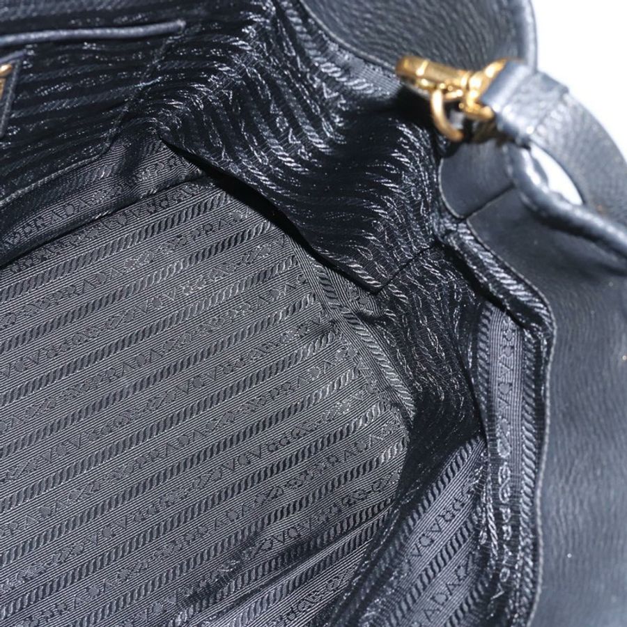 【日本直送】PRADA 尼龍雙肩包 黑色 金色 正品 187512V-18