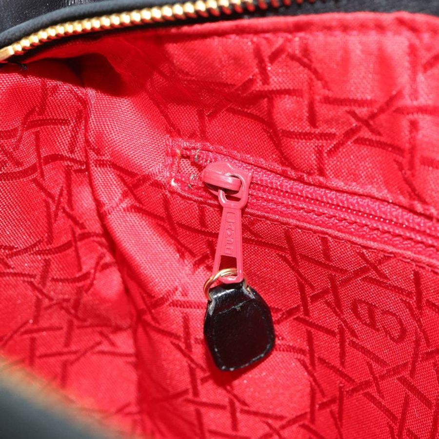 【日本直送】Christian Dior Canage 手提包，羊皮材質，黑色，金色，正品 yk20574SAV-20