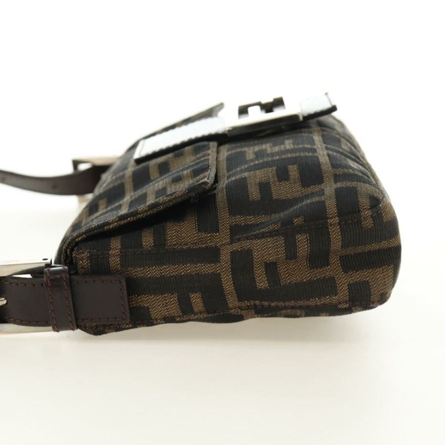【日本直送】FENDI Zucca帆布Mamma Baguette單肩包 黑色棕色 正品 188763SAM-2