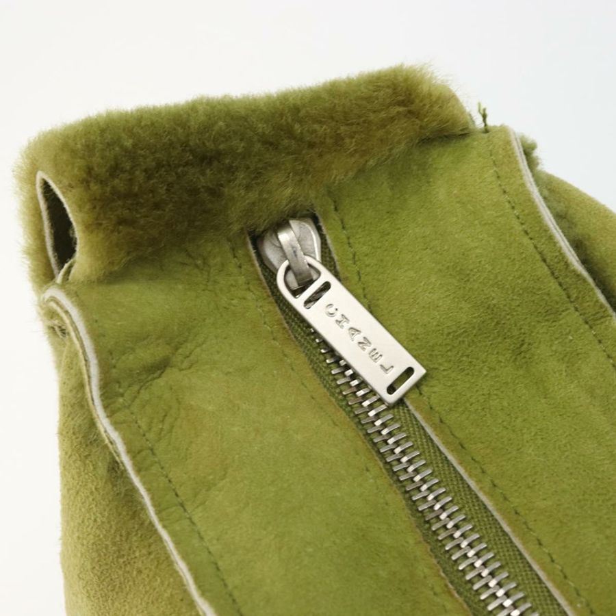 【日本直送】香奈兒 (CHANEL) 肩背包 羊毛綠 銀色 CC Auth mr2549V-8