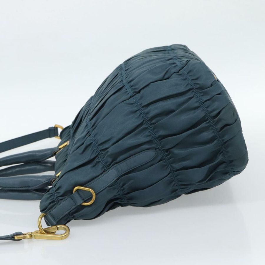 【日本直送】PRADA 尼龍雙肩包，綠色/金色，正品編號 186425V-2