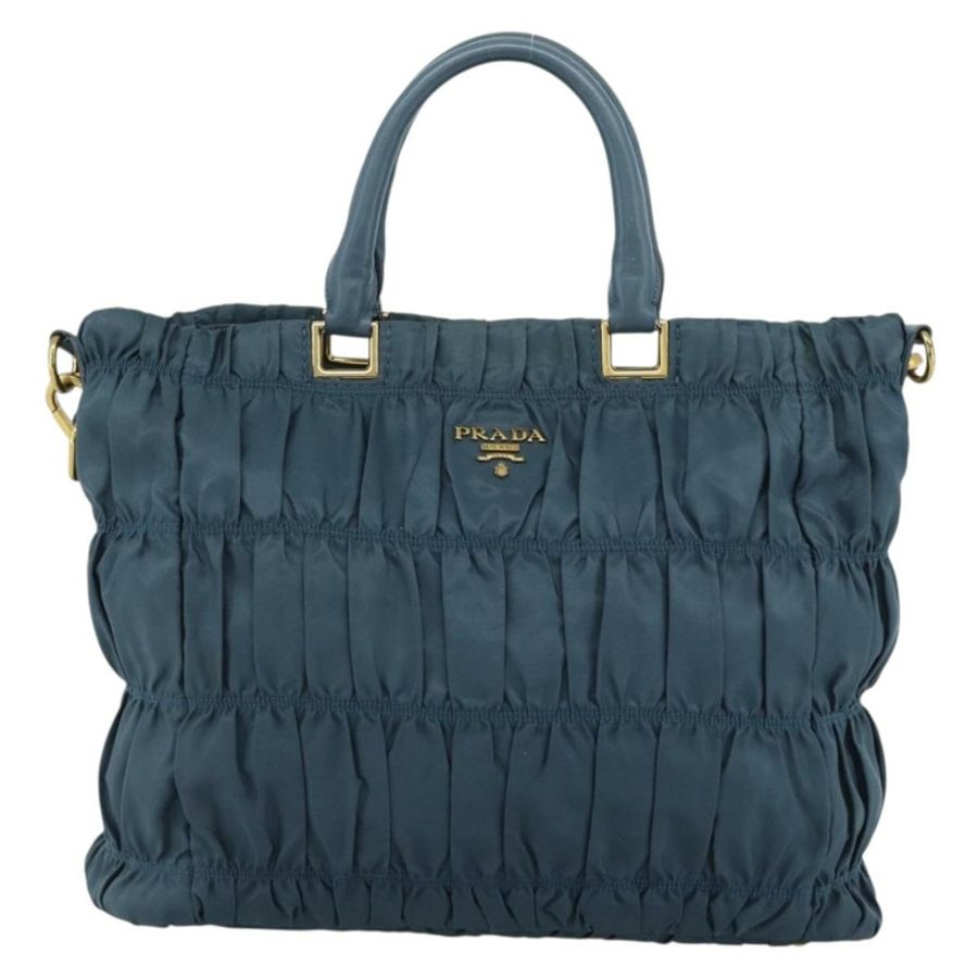 【日本直送】PRADA 尼龍雙肩包，綠色/金色，正品編號 186425V-12