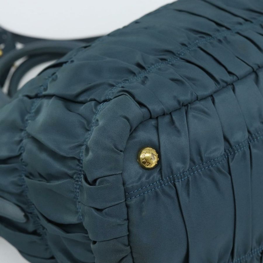【日本直送】PRADA 尼龍雙肩包，綠色/金色，正品編號 186425V-15