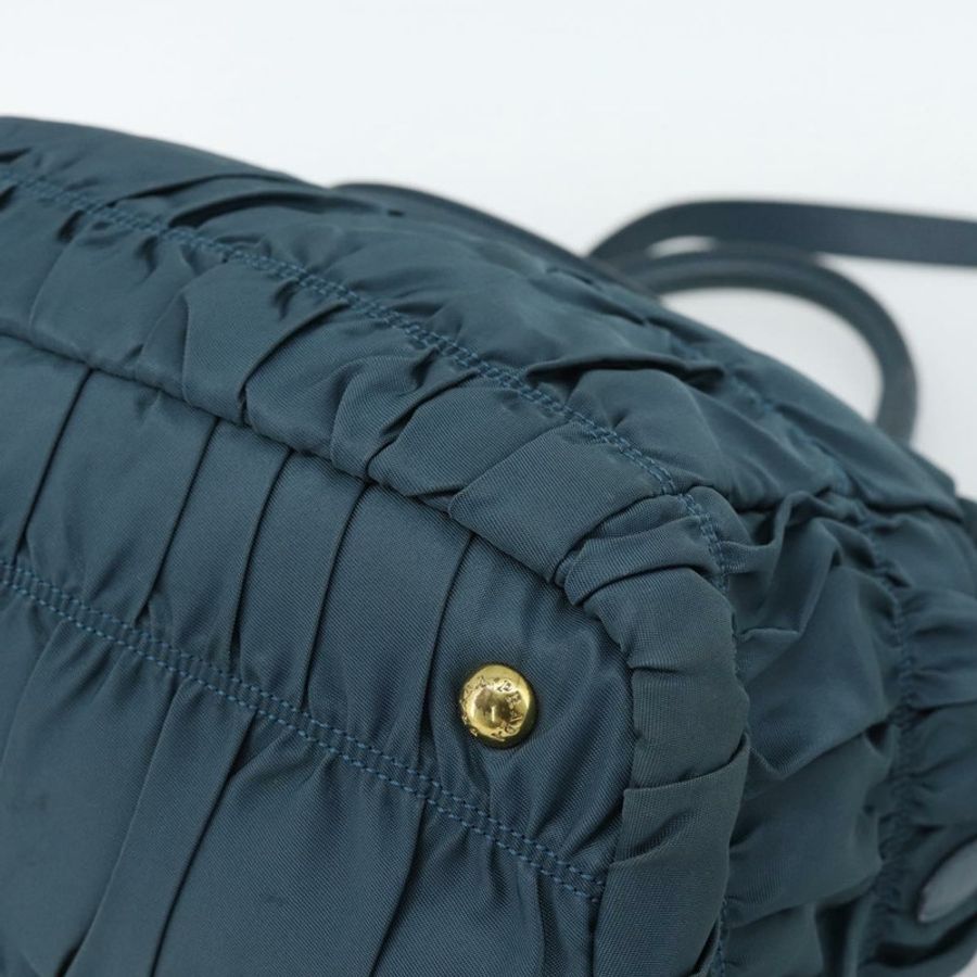 【日本直送】PRADA 尼龍雙肩包，綠色/金色，正品編號 186425V-16